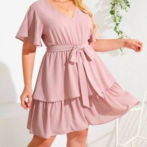 Blush Pink Shein Dress 2X NEVER WORN